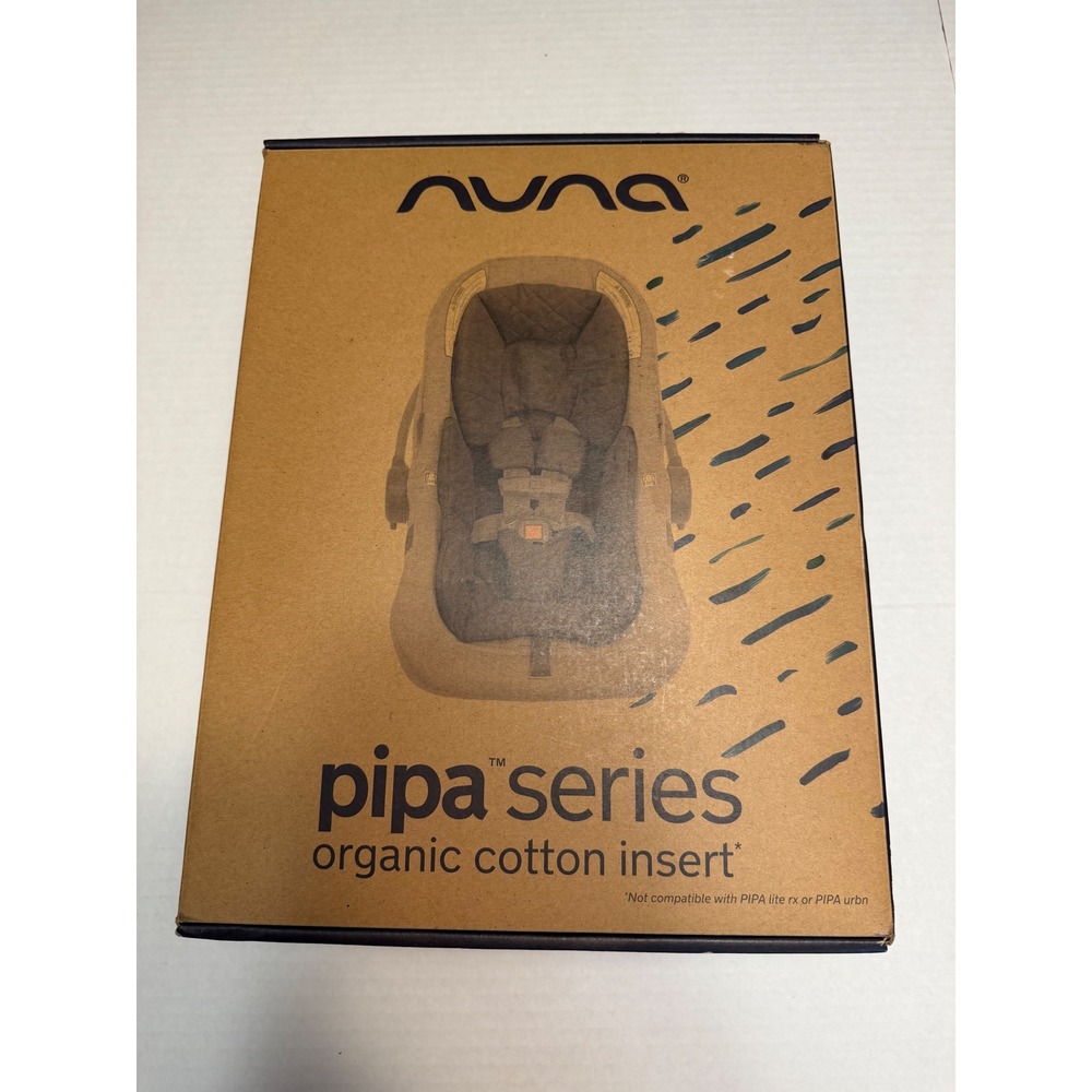 Nuna Pipa Series Organic Cotton Infant Car Seat Insert Grey IN08500GRY NEW